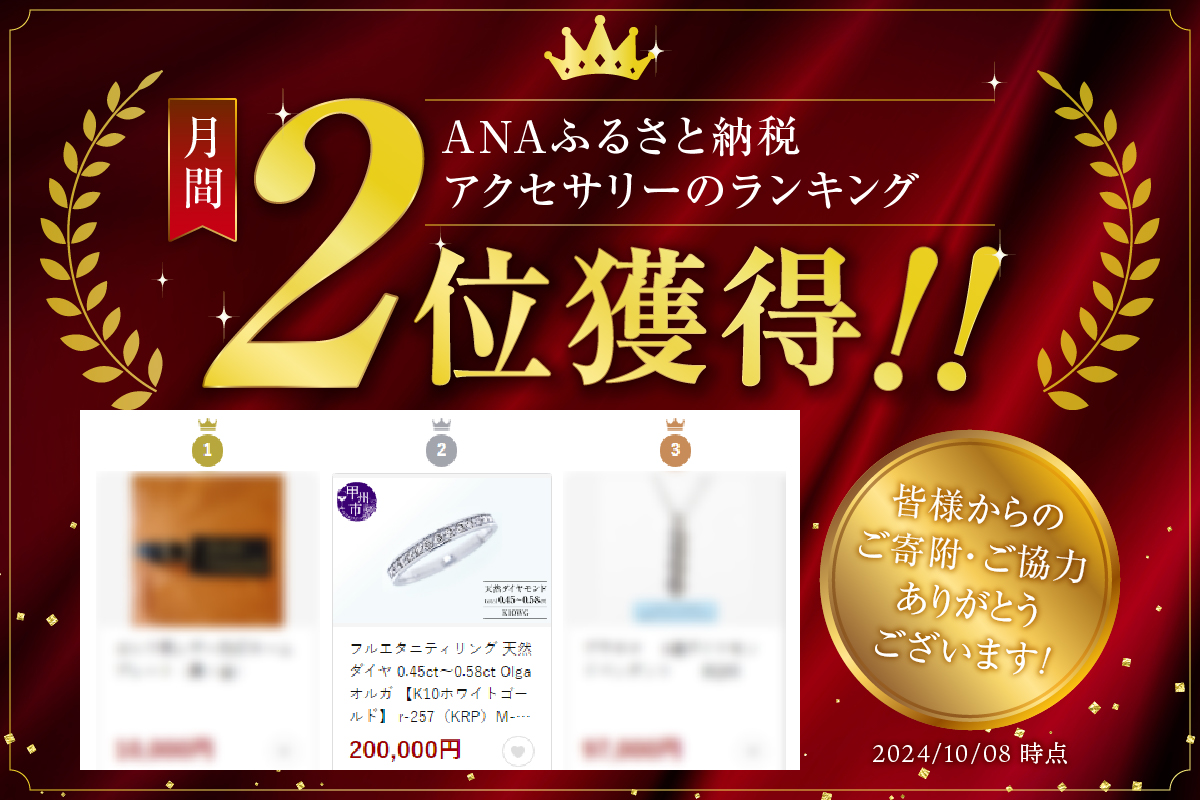 フルエタニティリング 天然ダイヤ 0.45ct～0.58ct Olga オルガ 【K10ホワイトゴールド】 r-257（KRP）M-1410