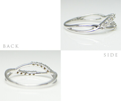 指輪 天然 ダイヤモンド 10石 0.20ct SIクラス 【K18ホワイトゴールド】r-03（KRP）G76-1410