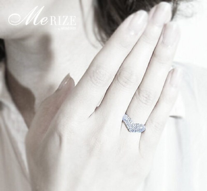 指輪 天然ダイヤ 0.5ct Llucienne リュシエンヌ【プラチナ950】r-181（KRP）N51-1410