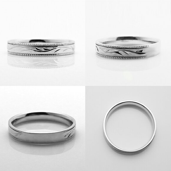 ペアリング 天然 ダイヤモンド SIクラス Rene Romanceルネロマンス【プラチナ950】r-188（KRP）N67-1410