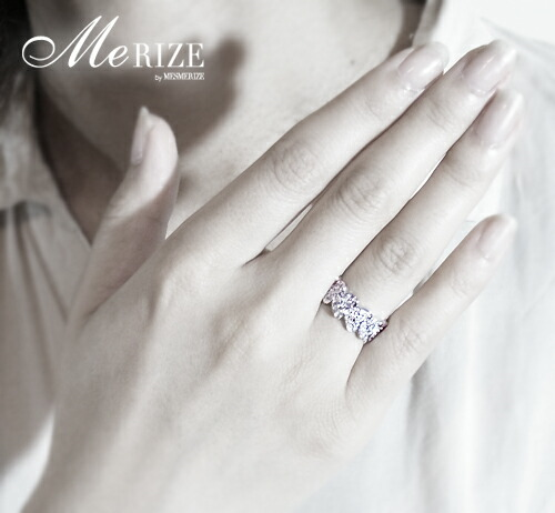 指輪 天然 ダイヤモンド 0.5ct パヴェ SIクラス Cutie Nicole【プラチナ950】r-180（KRP）N85-1410