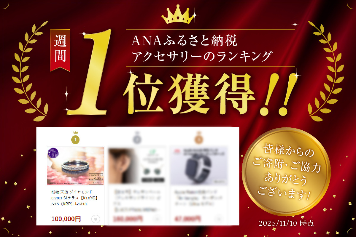 指輪 天然 ダイヤモンド 0.20ct SIクラス【K10YG】r-15（KRP）J-1410