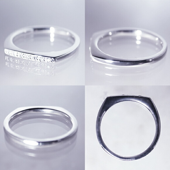 指輪 天然 ダイヤモンド 0.05ct ミニマル SIクラス【pt950】L_titia レティシア ｒ-131（KRP）G58-1410