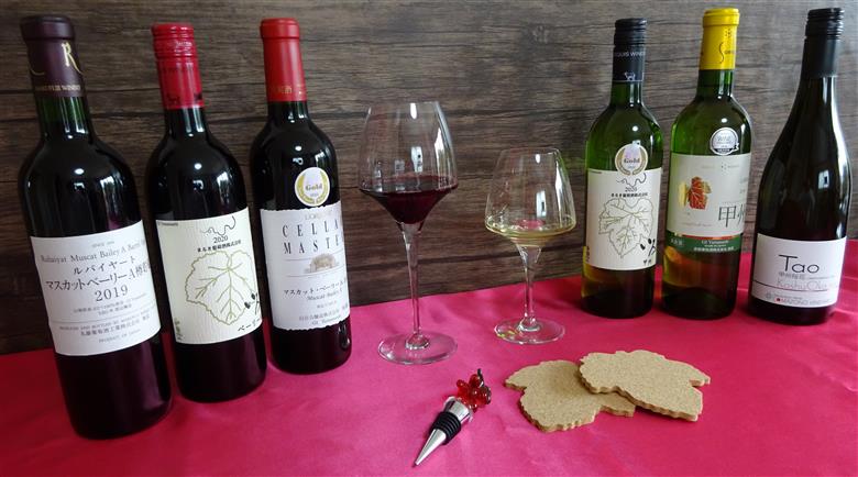 厳選ワイナリーの甲州ベーリーA赤白ワイン2本セット(MG)B2-660