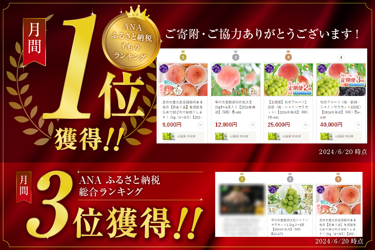 味自慢桃【訳あり品】を感謝込めて朝どれでお贈りします！約2kg（4～8玉）【2026年発送】（LMS）A07-415