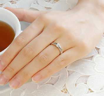 指輪 天然 ダイヤモンド 0.30ct SIクラス ウエーブ【pt950】r-143（KRP）P06-1410