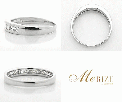 指輪 天然 ダイヤモンド 0.56ct ハーフ エタニティ SIクラス Paulaポーラ【pt950】r-236（KRP）O48-1412