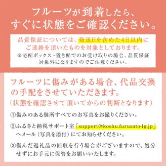 瑞々しい夢みずきブランド】人気品種指定約1kg（３玉）【2024年発送】（PMK）B17-110: 甲州市ANAのふるさと納税