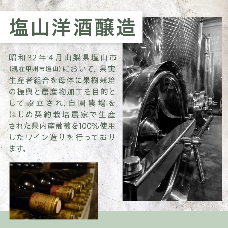 塩山洋酒醸造 甲州Sue Lie（RC）A09-641