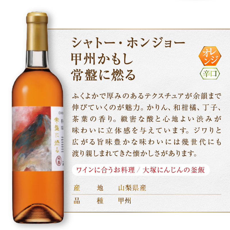 ホンジョーワイン赤・オレンジ飲み比べセット（MG）B19-650