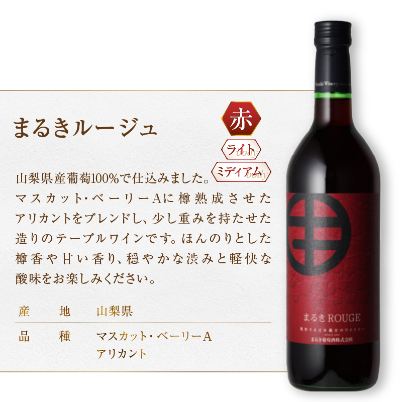 甲州市スタンダードワイン 12本セット（MG）H1-480