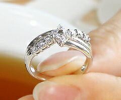 指輪 天然ダイヤ 0.50ct 【プラチナ950】r-138（KRP）N6-1410