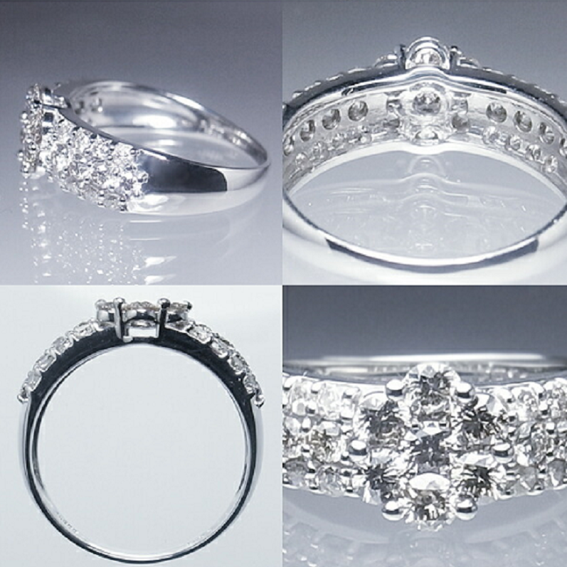 指輪 天然ダイヤ 1.0ct Renne ルネ【プラチナ950】r-175（KRP）P61-1410