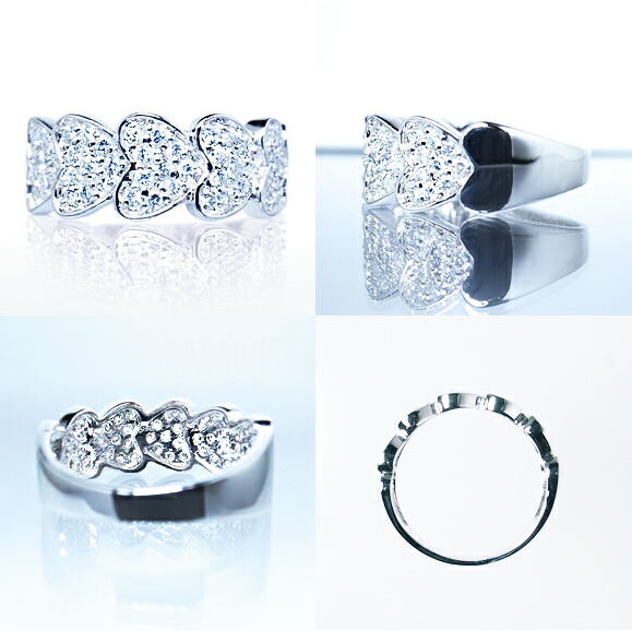 指輪 天然 ダイヤモンド 0.5ct パヴェ SIクラス Cutie Nicole【プラチナ950】r-180（KRP）N85-1410