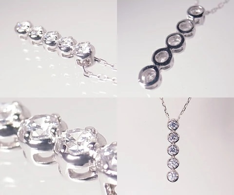 ネックレス 天然 ダイヤモンド 0.20ct SIクラス【pt900】n-107（KRP）G65-1410