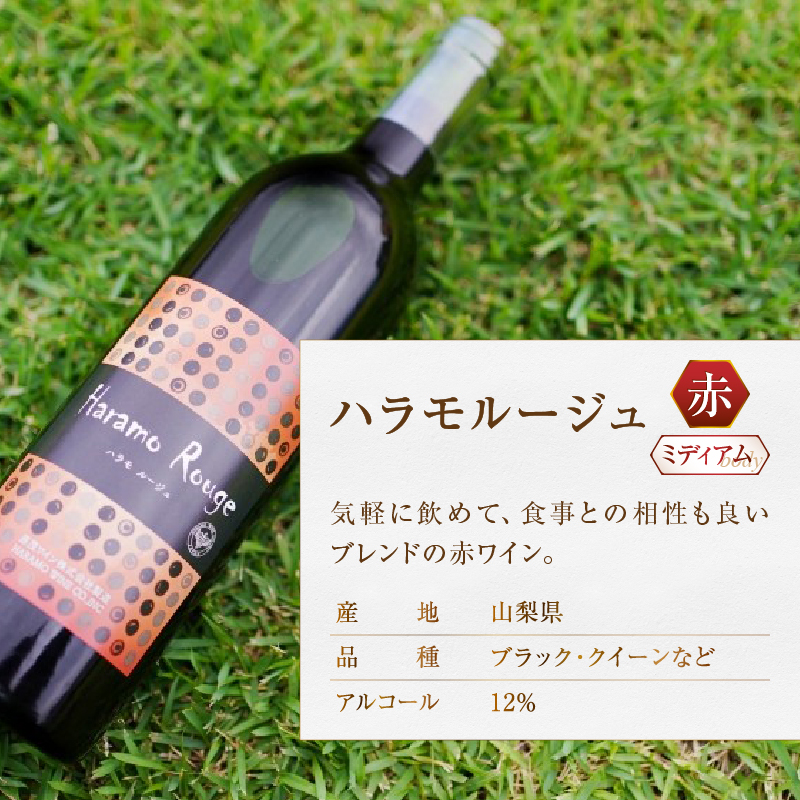 原茂ワインのスタンダードワイン赤白２本セット(MG) B12-652