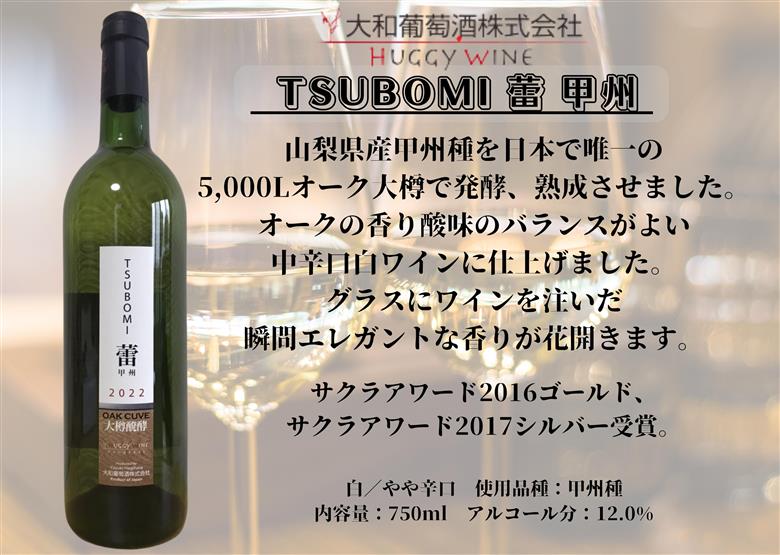 大和葡萄酒が贈る『蕾』『時分』甲州ワイン飲み比べ2本セット（MG）B16-650