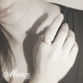 指輪 天然 真珠 大粒11mm ダイヤモンド SIクラス Agatheアガット【pt950】r-242（KRP）P14-1410