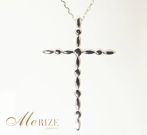 ネックレス クロス ハート 十字架【K18WG】n-106（KRP）G53-1410