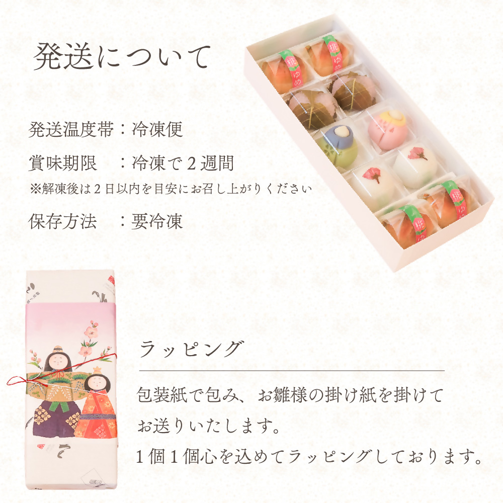 お雛飾り 和菓子【桃の節句 上生菓子】10個入り 和スイーツ 皇室献上 練り切り 菓子 スイーツ 高級 生菓子 ギフト あんこ お取り寄せ かわいい 上品 おひなさま 桜 さくら（VYD）B-939