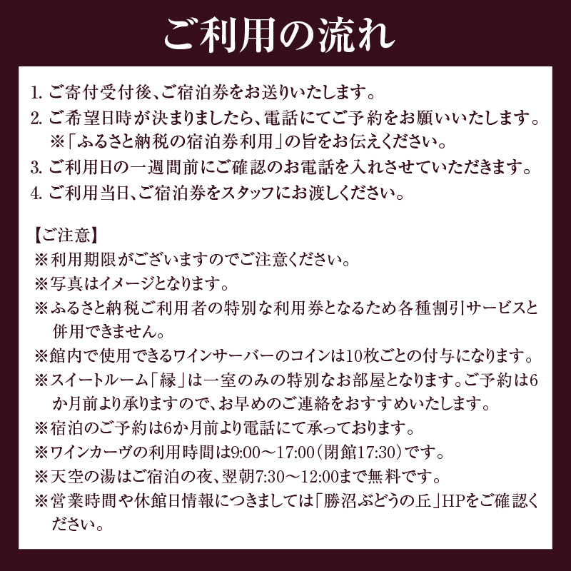 勝沼ぶどうの丘和モダンスイートルーム「縁」ペア宿泊券（KBO）N-602