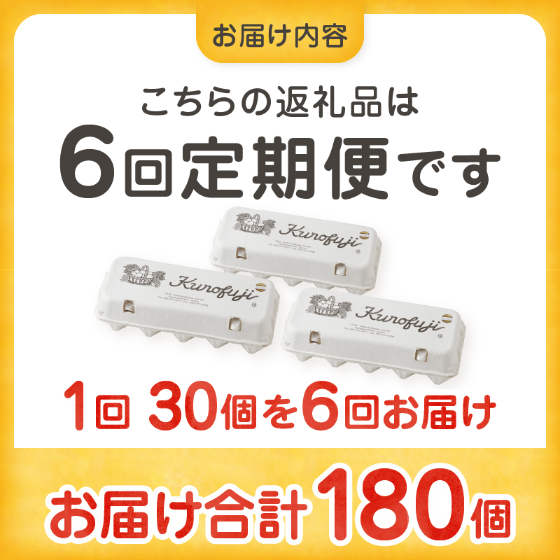 甲州放牧卵の定期便 30個×6回　F-501