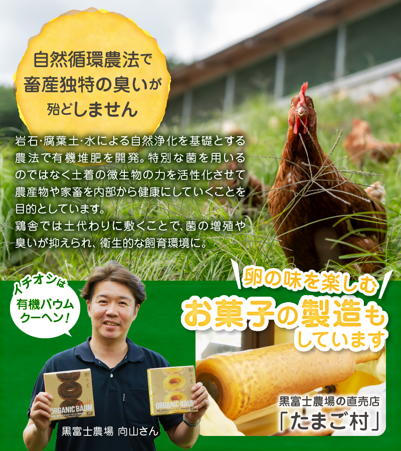 黒富士農場のオーガニックバウムクーヘンセット　B2-504