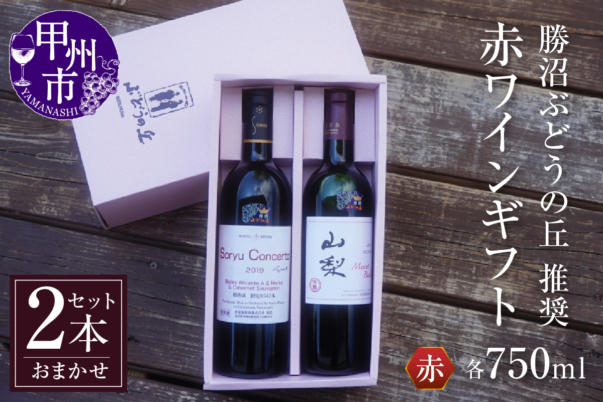 勝沼ぶどうの丘推奨・赤ワイン2本のギフトセット C-659 （KBO）
