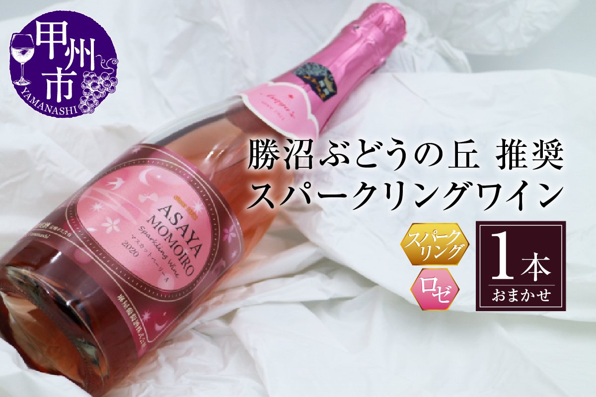 勝沼ぶどうの丘推奨 スパークリングワイン ロゼ1本（KBO）B-684