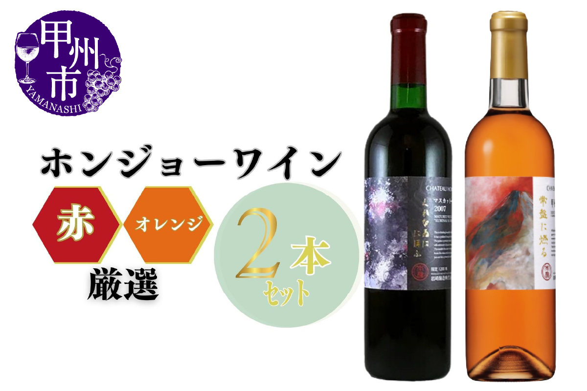 ホンジョーワイン厳選 赤・オレンジ飲み比べセット（MG）C3-650