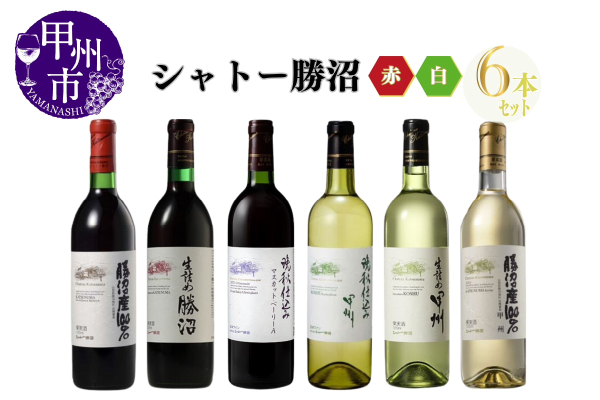 シャトー勝沼が贈る厳選赤白6本セット（MG）E3-650