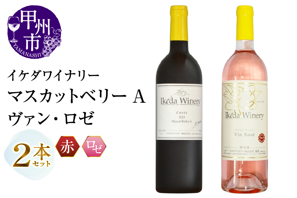 イケダワイナリー 2本セット【マスカットベリーA / ヴァン・ロゼ】（MG）B12-674