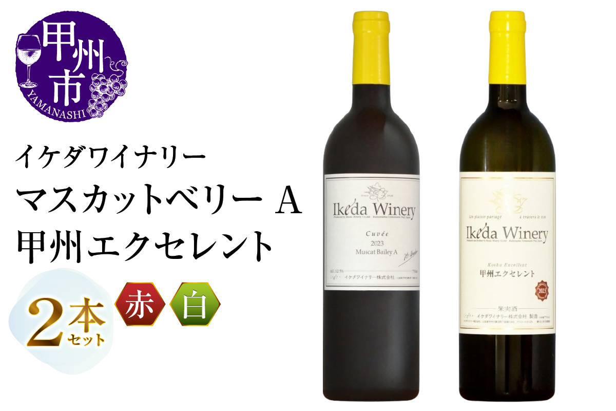 イケダワイナリー 2本セット【マスカットベリーA / 甲州エクセレント】（MG）B12-672