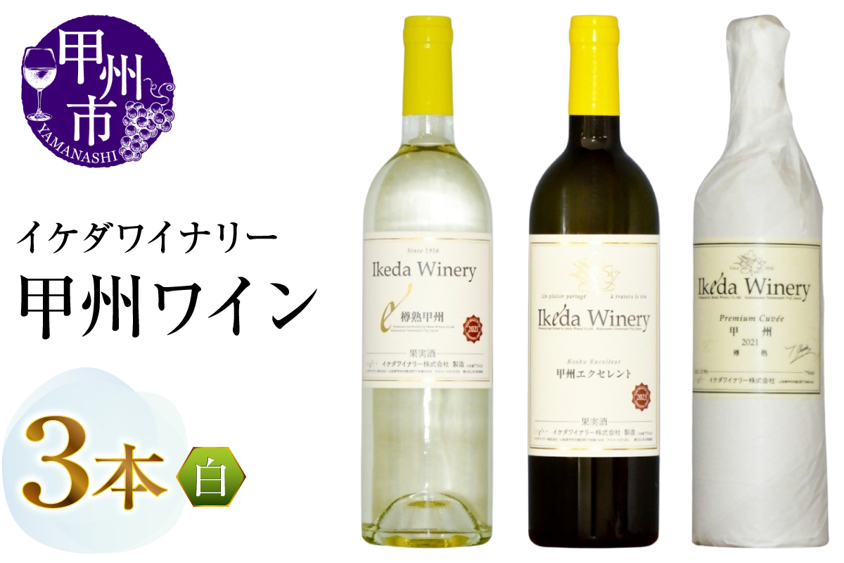 イケダワイナリー甲州ワイン3本セット（MG）C-694