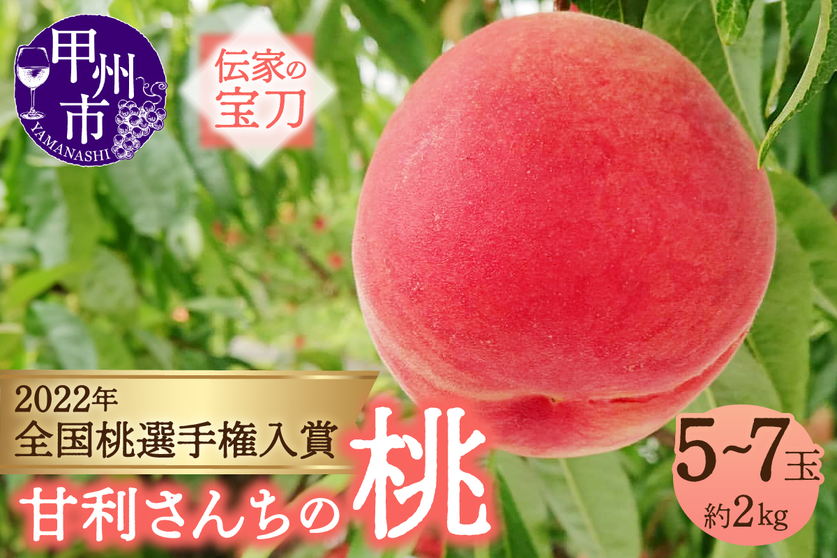 The Little Bee Special 甘利さんちの桃 5～7玉（約2kg）【2025年発送】（DTD）B-835