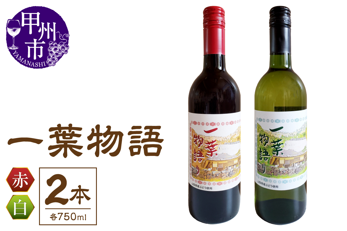 一葉物語・赤白ワイン750ml 2本（EZS）B12-726