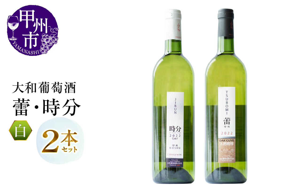 大和葡萄酒が贈る『蕾』『時分』甲州ワイン飲み比べ2本セット（MG）B16-650