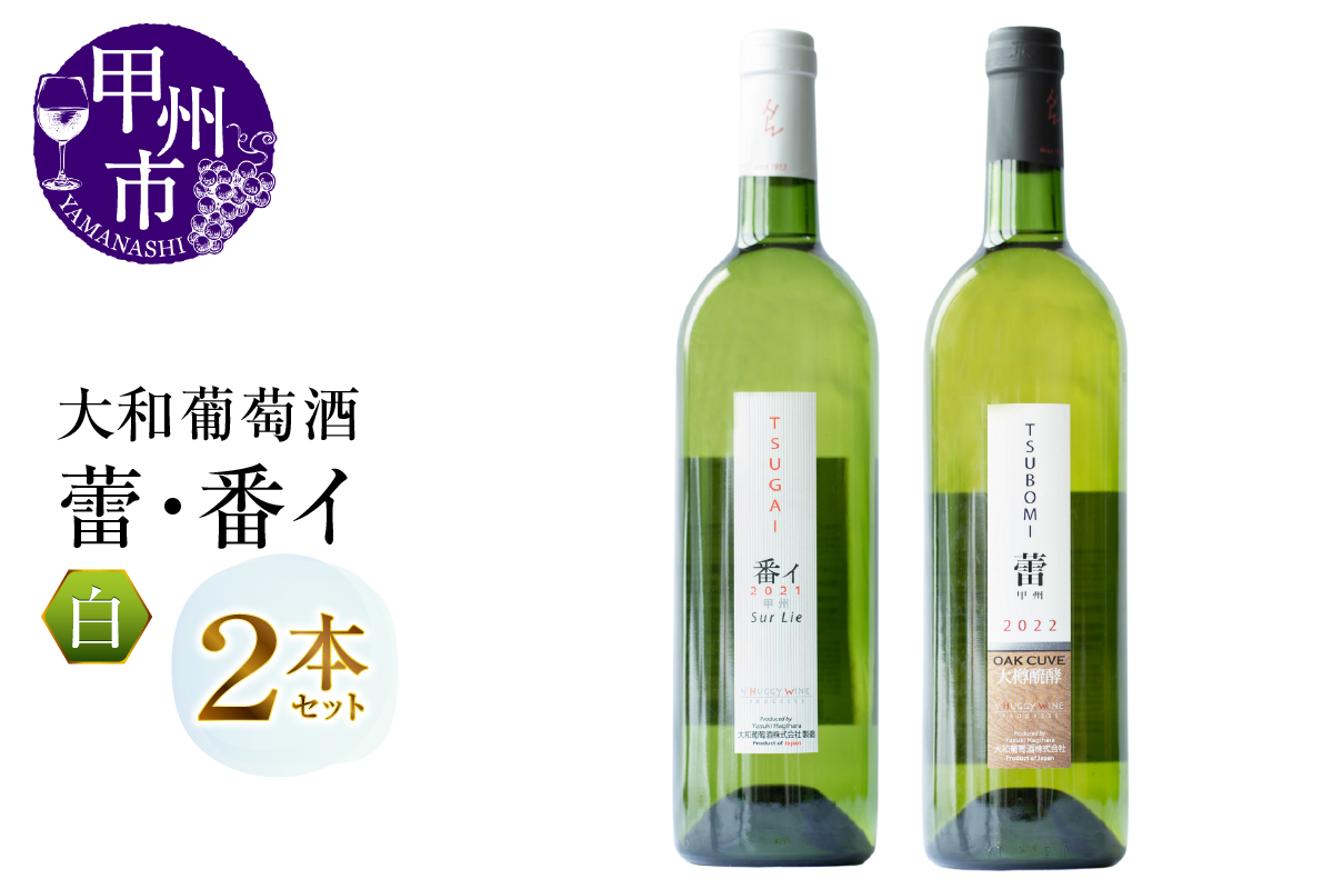 大和葡萄酒が贈る『蕾』『番イ』甲州ワイン飲み比べ2本セット（MG）B15-691