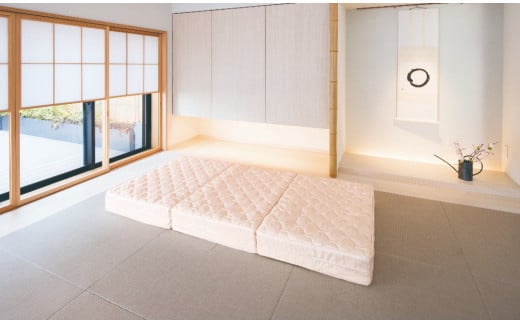 和室におすすめ　敷布団タイプ　四季具マットレス　TATAMU 厚み10cm [5839-1590]　
