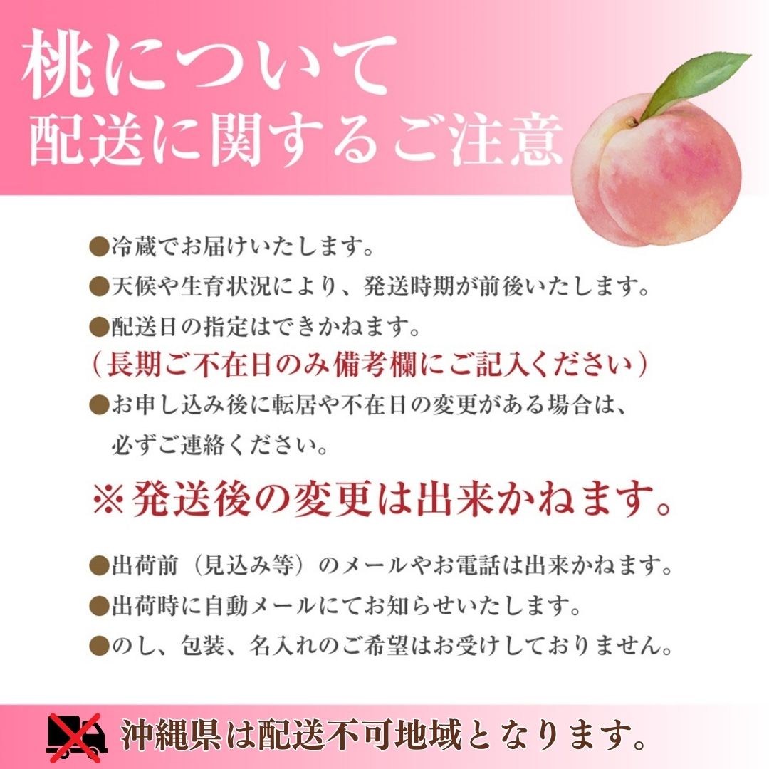 山梨の桃 5～6玉 2kg箱　2026年7月中旬から発送　大倉農園[5839-0005]