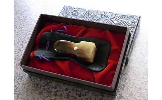 『繁盛』を願うはんこ『色牛角』会社印HANKO [5839-1283]