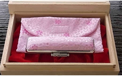 老舗はんこメーカーが作った、かわいいさくら満天のハンコセット [5839-1329] ピンク