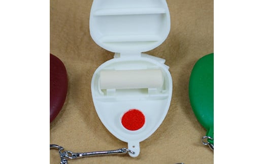 本象牙ミニ印鑑　10.5mm丸35mm丈　プラスチックケース入り [5839-1918]