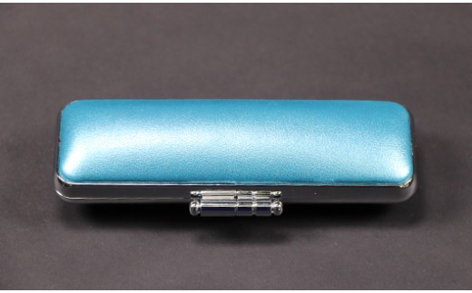 老舗ハンコメーカー　アニバーサリーチタンHANKO。（天丸型15×60mm）記念日＆イニシャル（ローマ字印刷）可能 [5839-1321] オリオンブルー