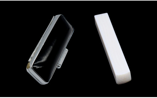 【甲州手彫印章　煌雅印】名刺印　象牙7.5mm角　（印材選択）[5839-1572] 素象牙・牛革黒ケース