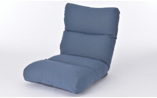 ふかふかボリューム座椅子・カブール（インディゴ）[5839-9412]