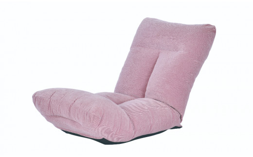 ロングシートの足上げ座椅子・リヨン（ピンク）[5839-9428]