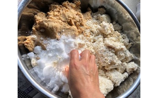 No.123 生こうじで作る「手作り味噌セット」4kg仕上がり ／ 調味料 みそ 麹 国産大豆 山梨県【n0123_yos_A】