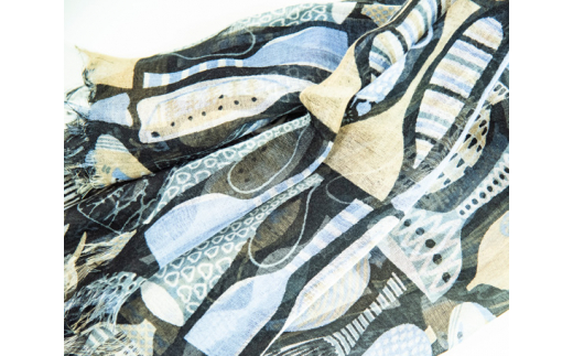 No.136 スティグ・リンドベリ　ポテリー　グレー ／ ファッション 織物 山梨県【n0136_mut】