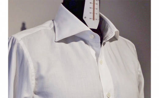 No.261 Lサイズ　140番手　cotton100％　ハンドメイドシャツ ／ ファッション コットン 天然素材 山梨県【n0261_del】